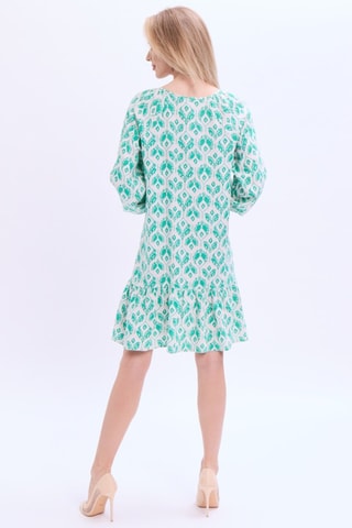 Vestido relaxed em linho - Verde