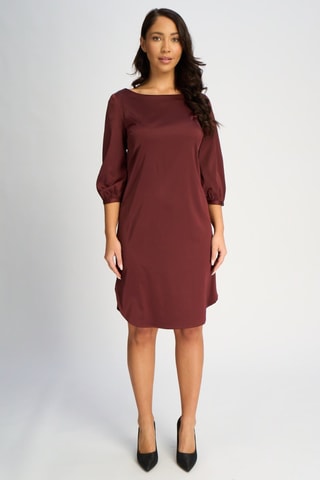 Vestido direito - Bordô