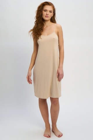 Vestido midi - Bege