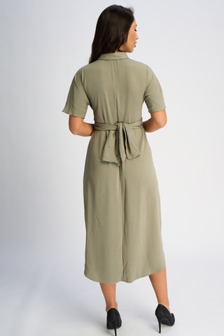 Vestido-camisa - Caqui