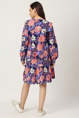 Vestido-camisa - Azul-escuro