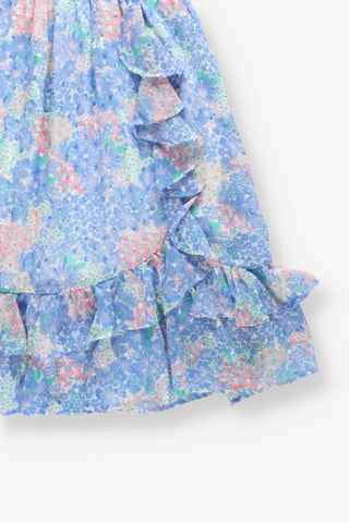 Vestido - Azul e rosa
