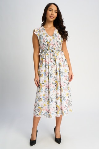 Vestido midi - Marfim