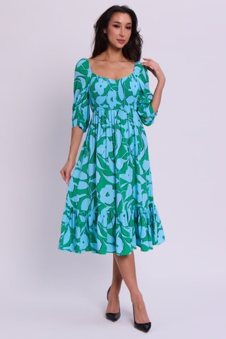 Vestido midi - Azul