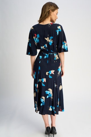 Vestido midi - Azul-marinho