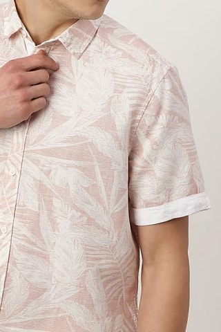 Camisa em linho - Rosa