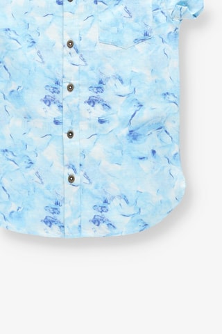 Camisa em linho - Azul