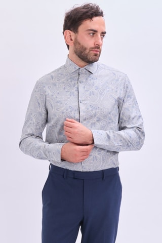 Camisa slim - Azul