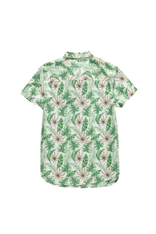 Camisa - Branco e verde