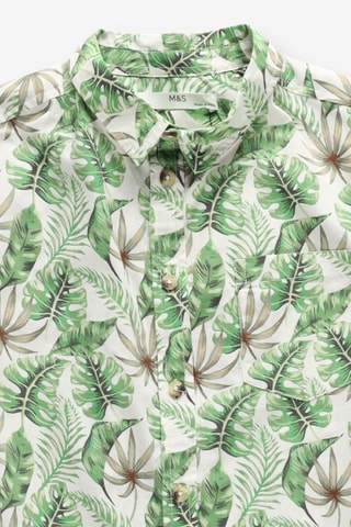 Camisa - Branco e verde