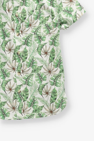 Camisa - Branco e verde