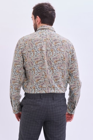 Camisa em linho - Verde-sálvia