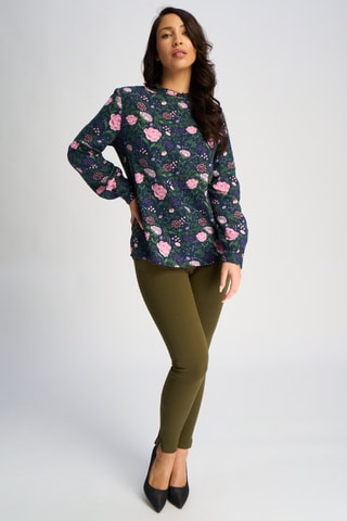 Blusa em linho - Azul