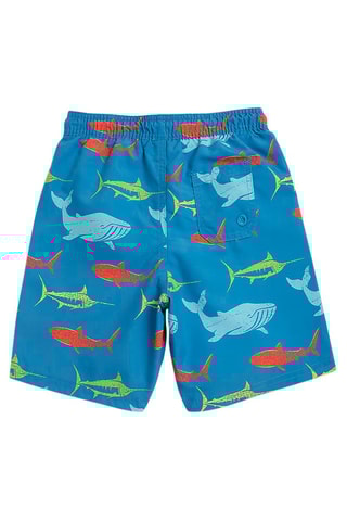 Calções de banho - Azul e vermelho