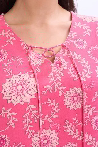 Vestido direito - Rosa