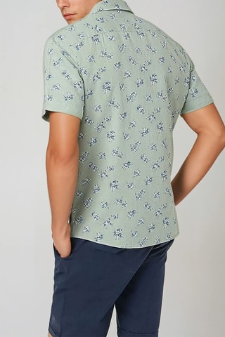 Camisa em linho - Verde-claro