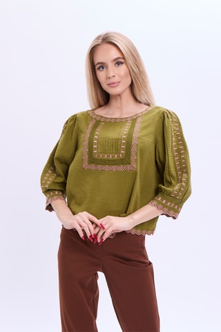 Blusa - Verde-azeitona