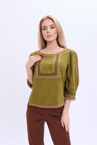 Blusa - Verde-azeitona