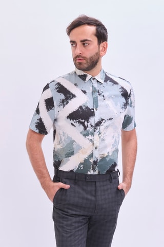 Camisa em linho - Verde
