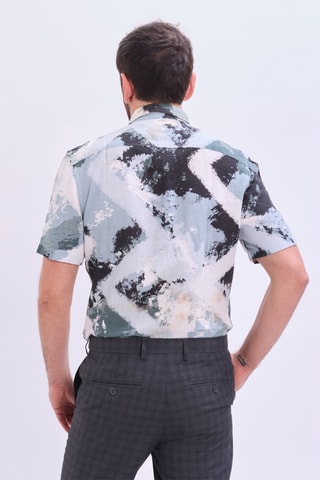 Camisa em linho - Verde