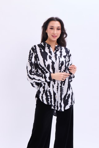 Camisa em linho - Preto