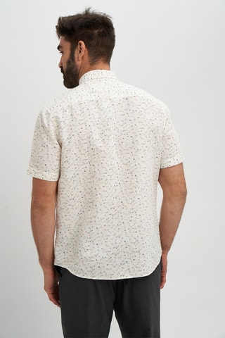Camisa em linho - Esbranquiçado