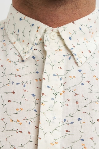 Camisa em linho - Esbranquiçado