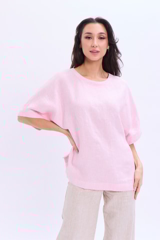 Blusa em linho - Rosa