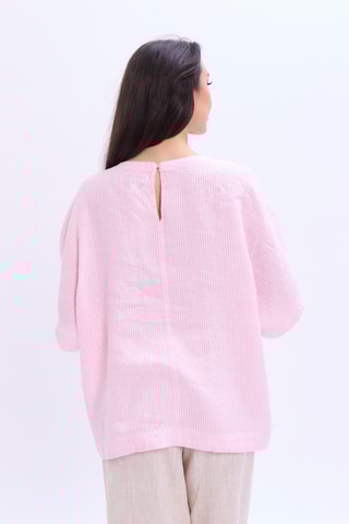 Blusa em linho - Rosa
