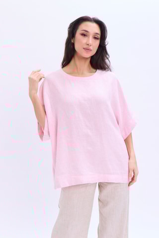 Blusa em linho - Rosa