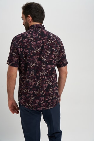Camisa em linho - Bordô