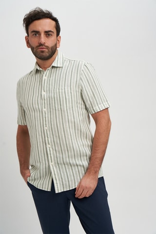 Camisa em linho - Verde