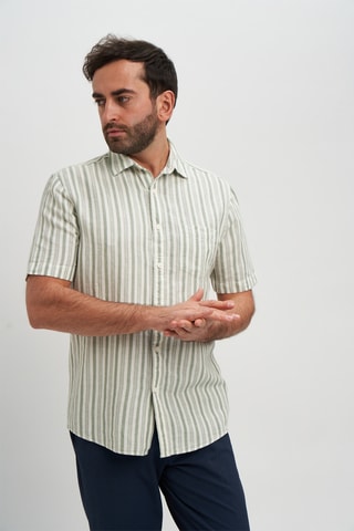 Camisa em linho - Verde