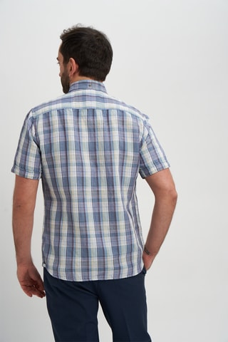 Camisa em linho - Azul