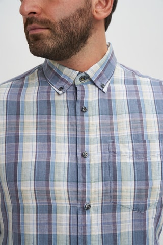 Camisa em linho - Azul