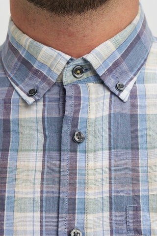 Camisa em linho - Azul