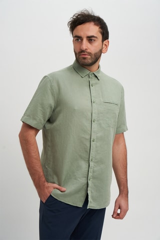 Camisa em linho - Caqui