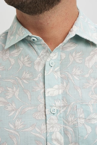 Camisa em linho - Verde-menta