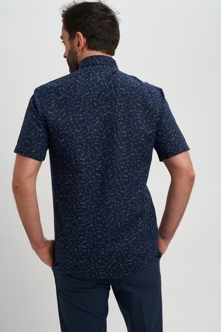 Camisa em linho - Azul-marinho