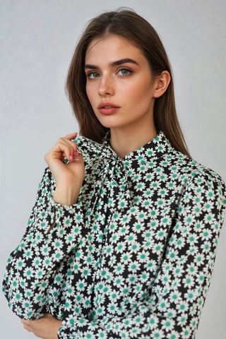 Blusa - Verde e preto