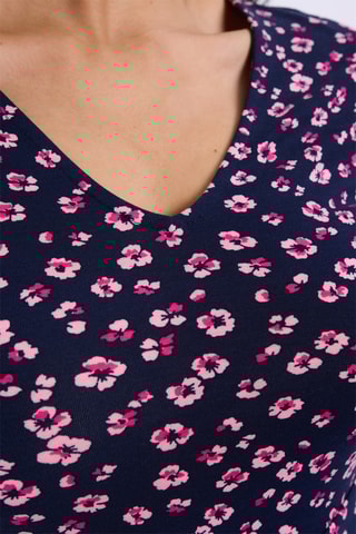 Vestido estilo patinadora - Azul-marinho
