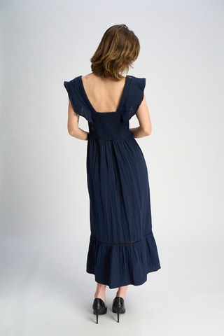 Vestido comprido - Azul-marinho