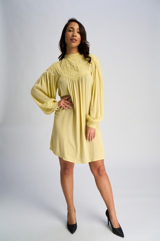 Vestido trapézio - Amarelo