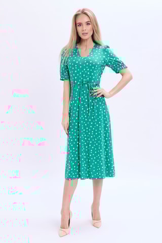 Vestido médio - Verde
