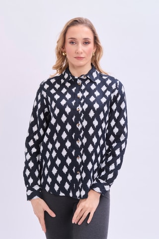 Camisa em linho - Preto