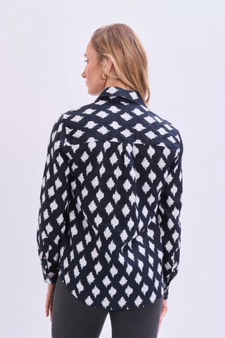 Camisa em linho - Preto