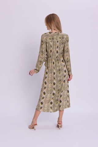 Vestido traçado - Bege