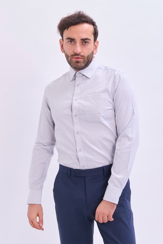 Camisa - Cinzento-claro
