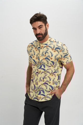 Camisa em linho - Amarelo