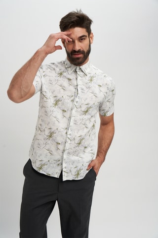 Camisa em linho - Caqui